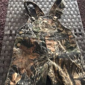 Six month camo bibs
